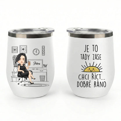 Dvoustěnný nerezový vakuový pohár, 350 ml - Je to tady zase