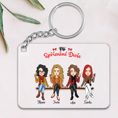 Klíčenka - Nejlepší kamarádka - až 4 holky