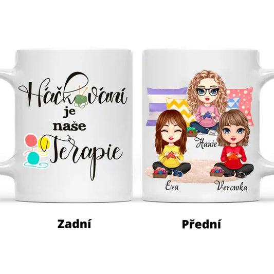 Hrnek - Háčkování je moje terapie - až 3 holky - Climo.cz
