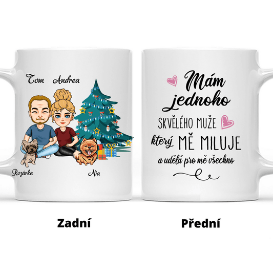 Hrnek - Navždy spolu - Vánoce 4. verze - Se psy - Climo.cz