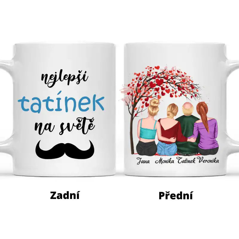 Hrnek - Tatínek a Dcera s třešňovými květy - do 4 dcery - Climo.cz