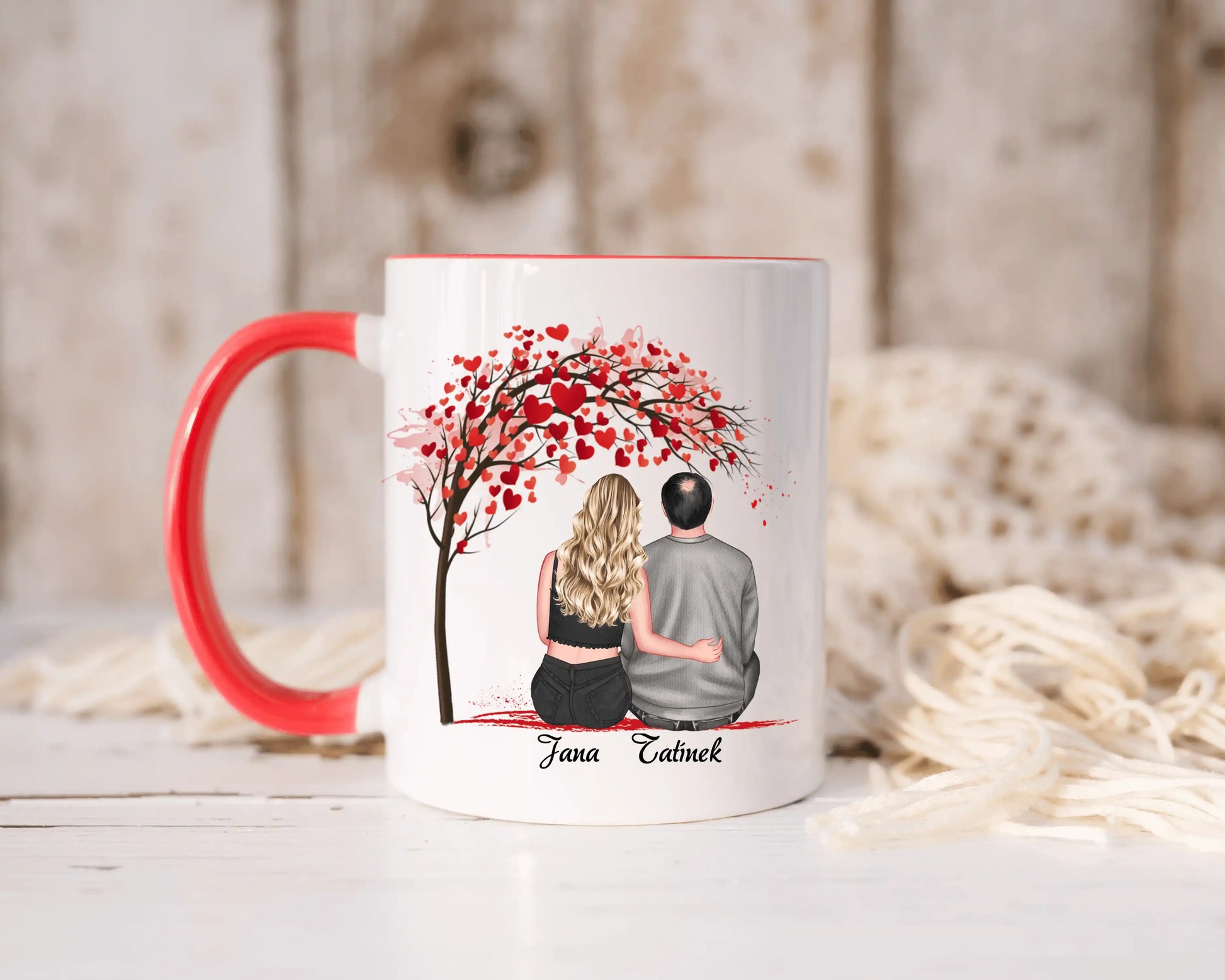 Hrnek - Tatínek a Dcera s třešňovými květy - do 4 dcery - Climo.cz