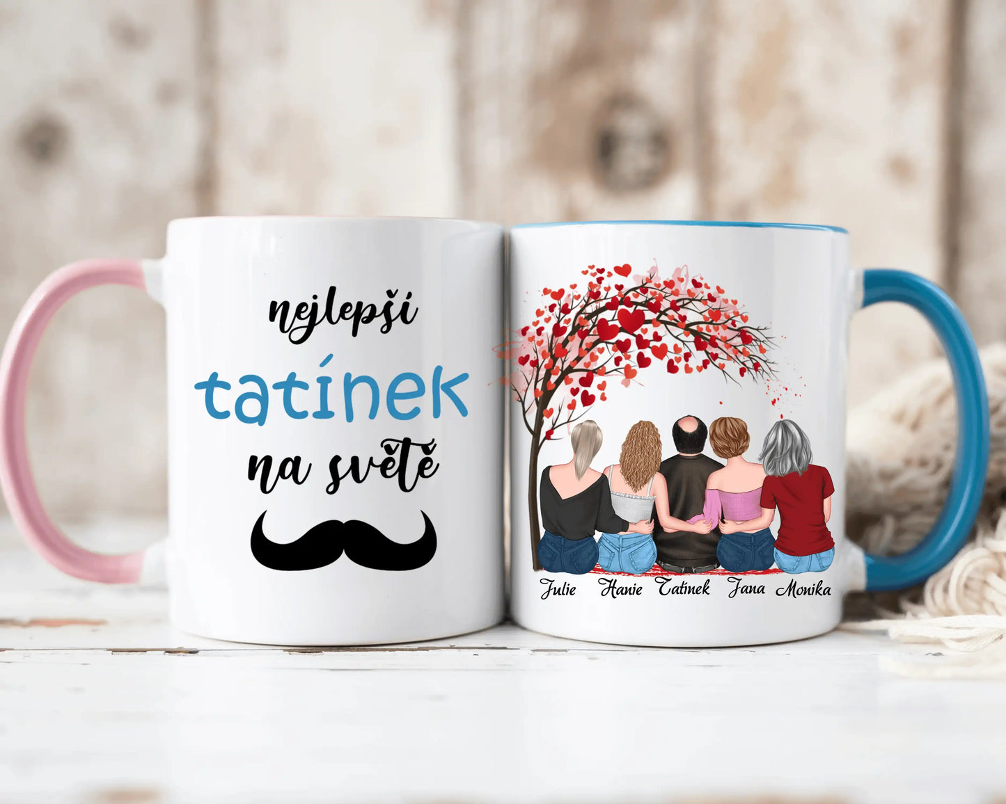 Hrnek - Tatínek a Dcera s třešňovými květy - do 4 dcery - Climo.cz