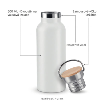 Personalizovaná sada - Termoska 500 ml + Zápisník A5 s jménem a motivem