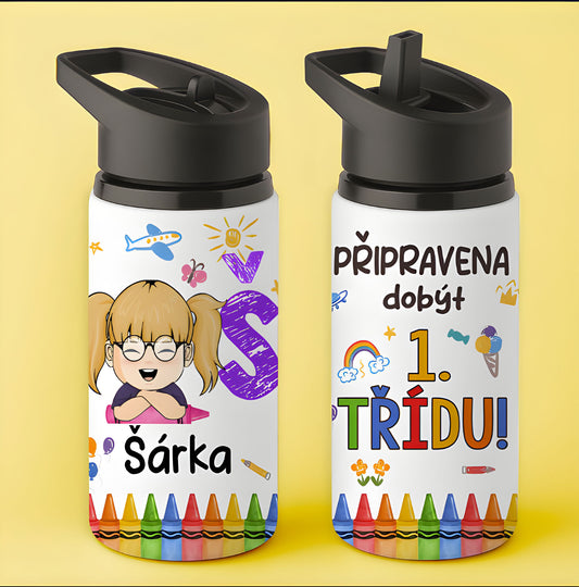 Jednostěnná lahev 500ml  - pro děti s vlastním jménem