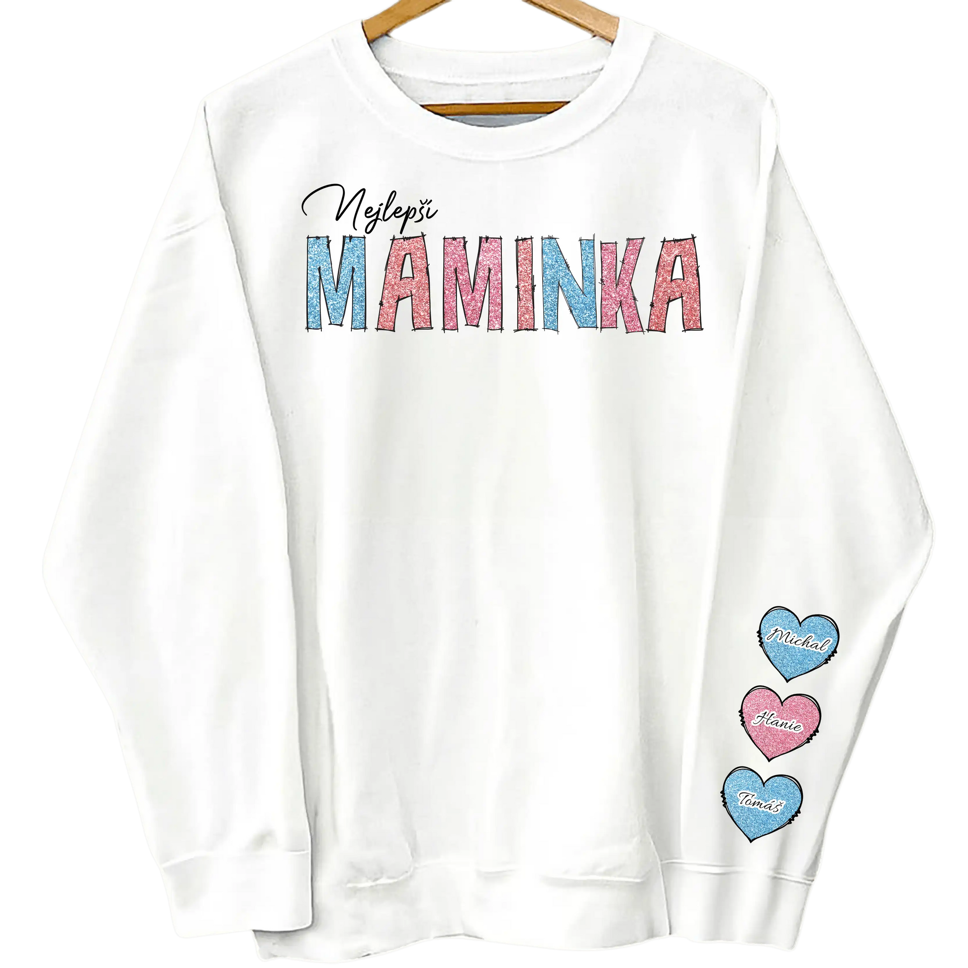 Mikina - Nejlepší Babička 2 (Potisky na rukávu) - Až 10 dětí - Climo.cz