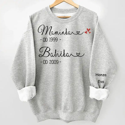 Mikina - Prvně maminka nyní babička 3 - Až 8 dětí - Climo.cz