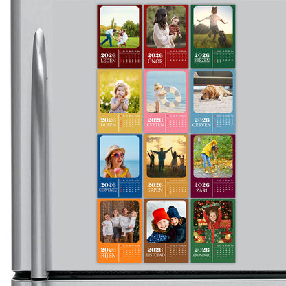 Magnetický kalendář 2026 s vlastní fotkou