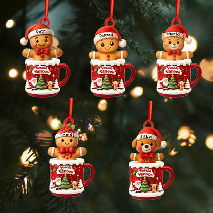 Personalizovaná akrylová ozdoba, vánoční dárek 71