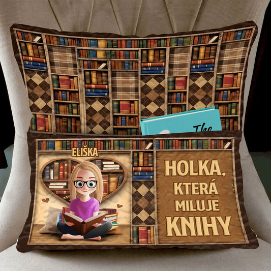 Polštář – Pro milovnice knih s přední kapsou 2