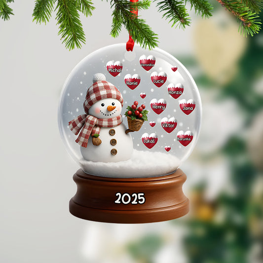 Personalizovaná akrylová ozdoba, vánoční dárek 5