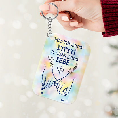 Sada 2ks klíčenek pro páry - Hledali jsme štěstí a našli jsme sebe