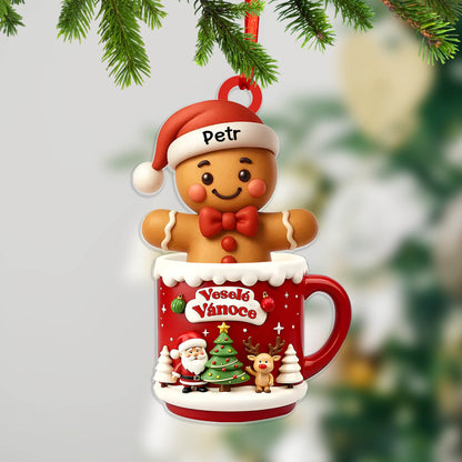 Personalizovaná akrylová ozdoba, vánoční dárek 71