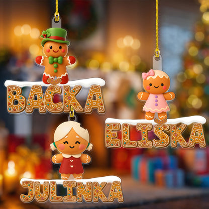 Personalizovaná akrylová ozdoba, vánoční dárek 98