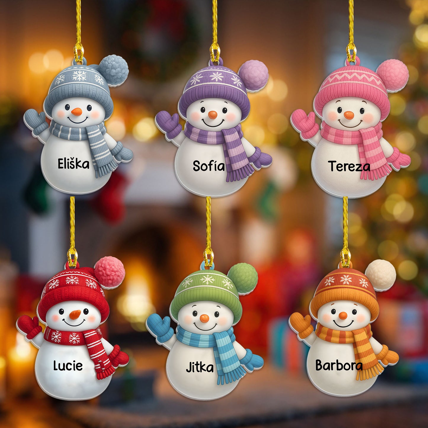 Personalizovaná akrylová ozdoba, vánoční dárek 111