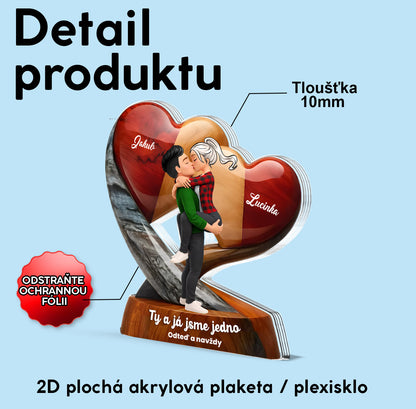 Akrylový plak - Ty a já jsme jedno