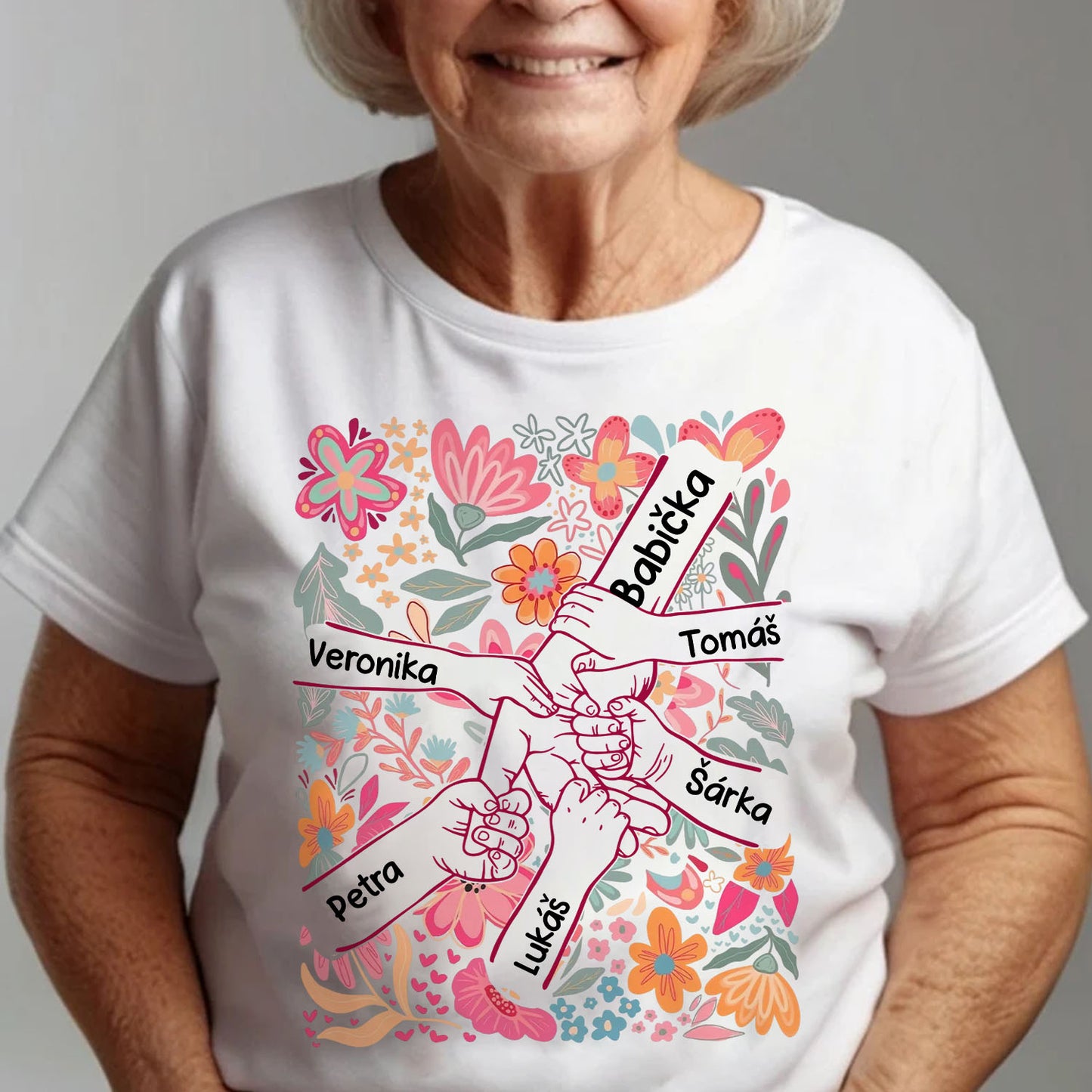 Tričko - pro babičku Spojeni láskou až 8 děti