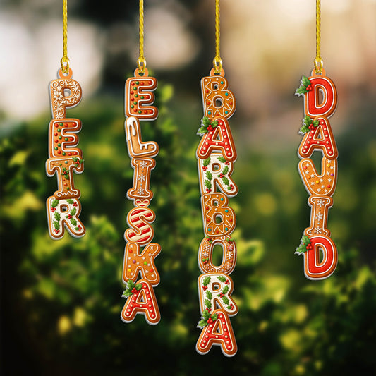 Personalizovaná akrylová ozdoba, vánoční dárek 100