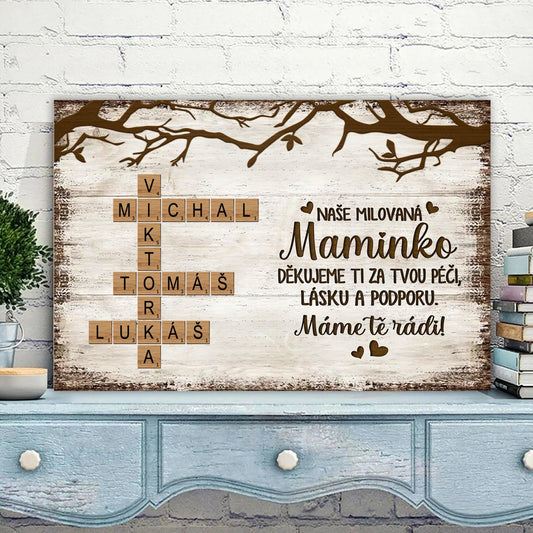 Obraz - Křížovka - Domov je tam, kde jsme spolu - Climo.cz