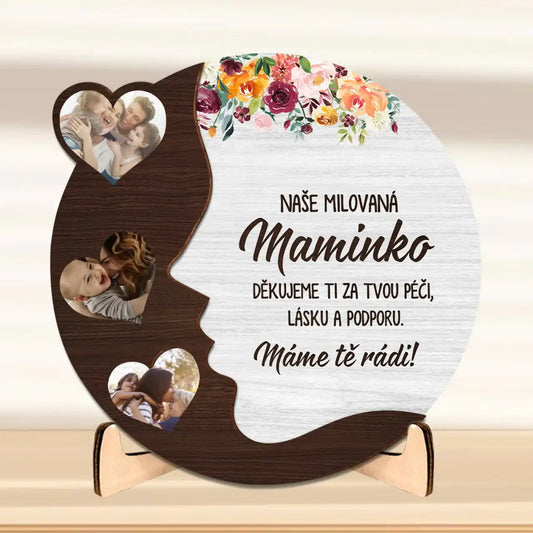 Dřevěná plaketa -  s vaší fotkou