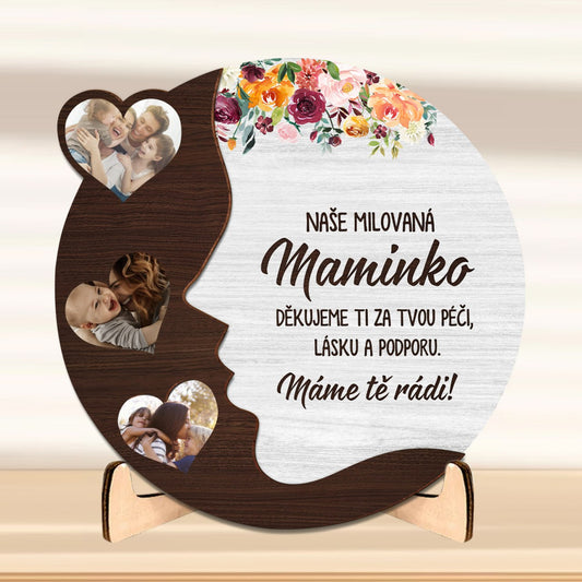 Dřevěná plaketa -  s vaší fotkou