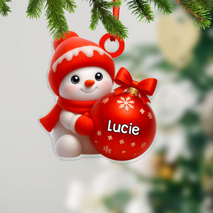 Personalizovaná akrylová ozdoba, vánoční dárek 70