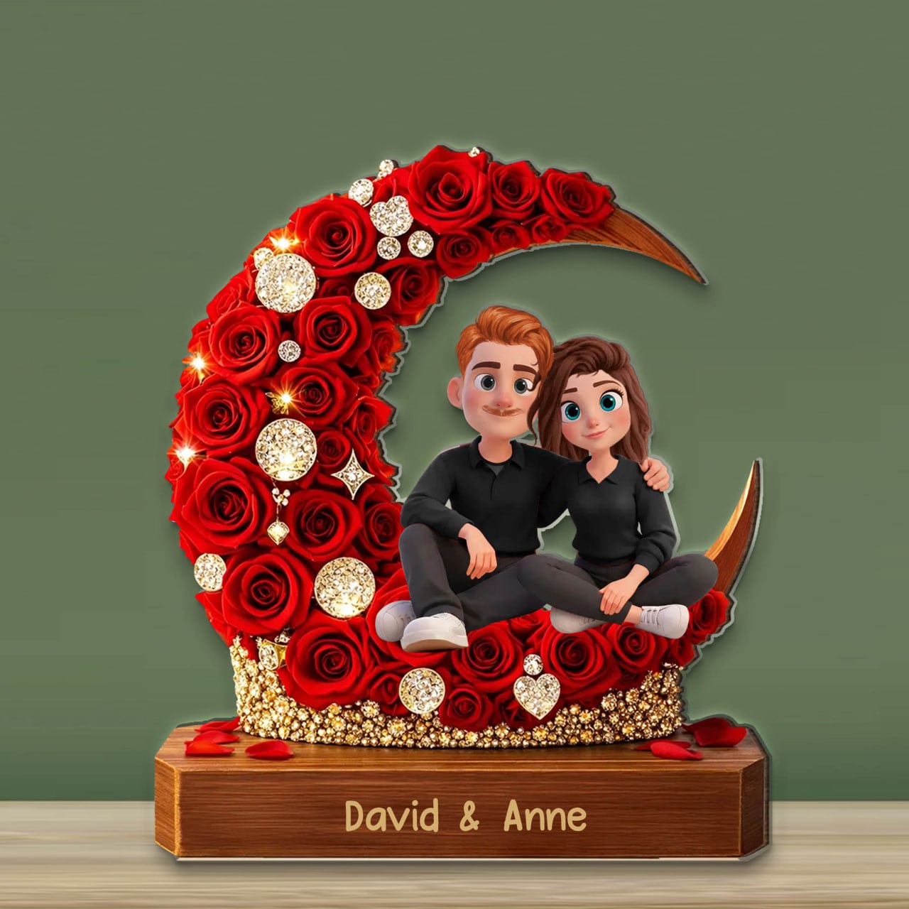 Akrylový plak - Miluji Tě 2