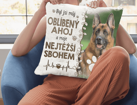 Polštář - Byl jsi můj oblíbený ahoj a moje nejtěžší sbohem - Climo.cz