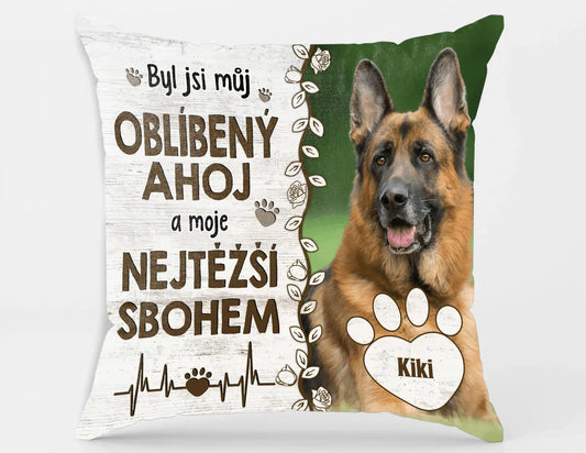 Polštář - Byl jsi můj oblíbený ahoj a moje nejtěžší sbohem - Climo.cz