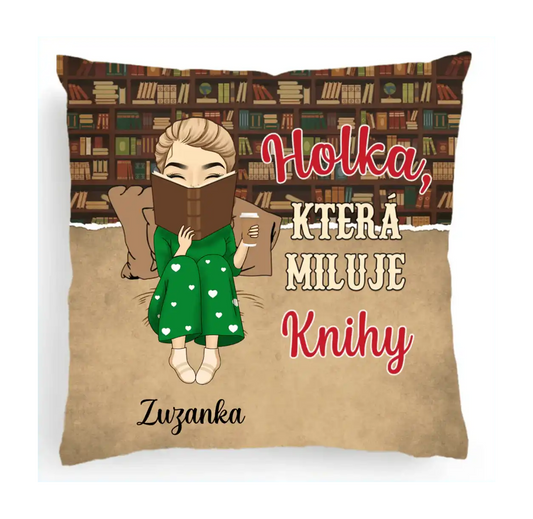 Polštář - Holka, která miluje knihy 3 - Climo.cz
