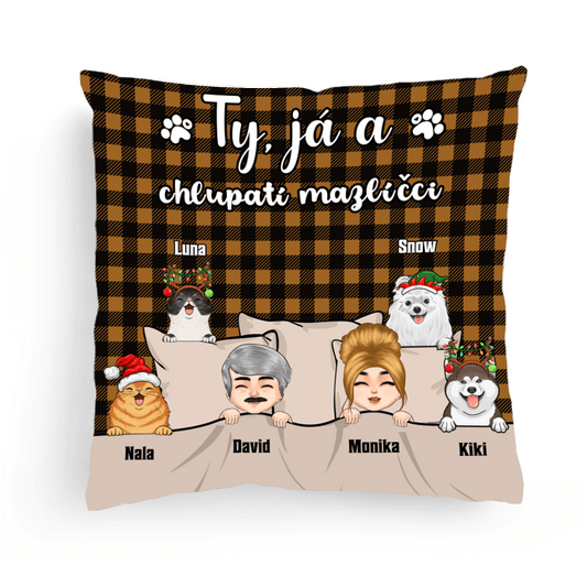 Polštář - Ty, já a chlupatí mazlíčci - až 6 mazlíčci - Climo.cz