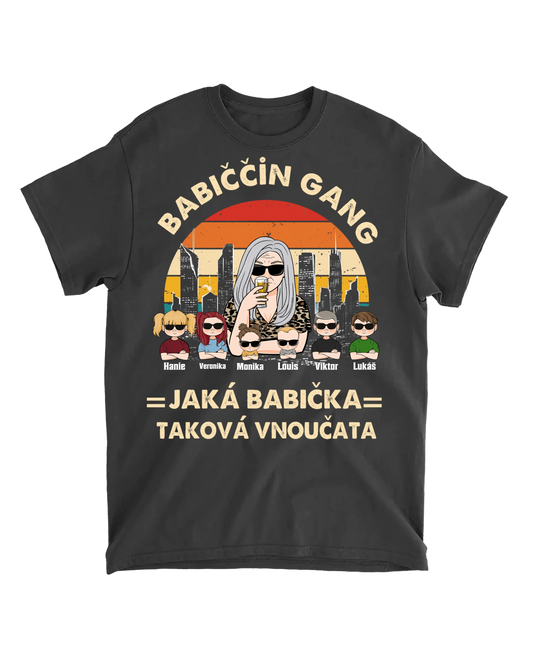 Tričko - Babiččin gang - Jaká babička, taková vnoučata - Climo.cz