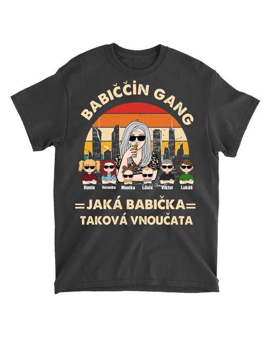 Tričko - Babiččin gang - Jaká babička, taková vnoučata - Climo.cz