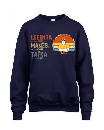 Tričko - Legenda Manžel Taťka Dědeček 2 - Climo.cz