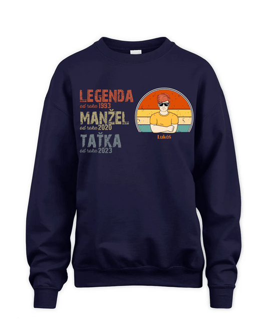 Tričko - Legenda Manžel Taťka Dědeček 2 - Climo.cz
