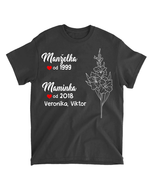 Tričko - Manželka Maminka Babička - Climo.cz