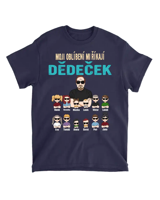 Tričko - Moji oblíbení mi říkají dědeček - až 12 dětí - Climo.cz