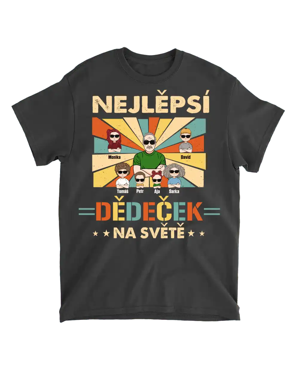 Tričko - Nejlepší dědeček na světě 2 - až 7 dětí - Climo.cz