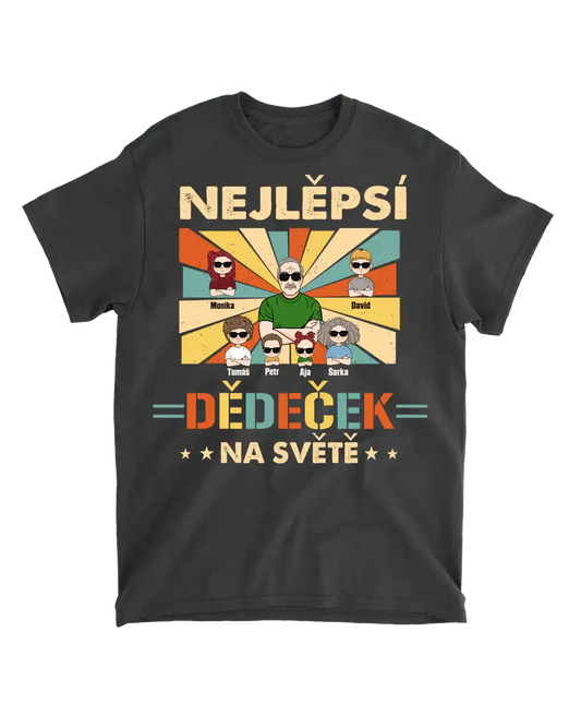 Tričko - Nejlepší dědeček na světě 2 - až 7 dětí - Climo.cz