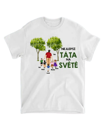Tričko - Nejlepší táta na světě 5 - až 5 dětí - Climo.cz