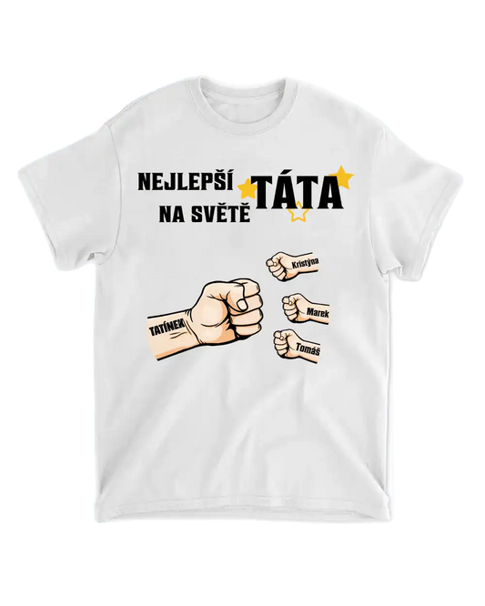 Tričko - Nejlepší táta na světě - až 7 dětí - Climo.cz