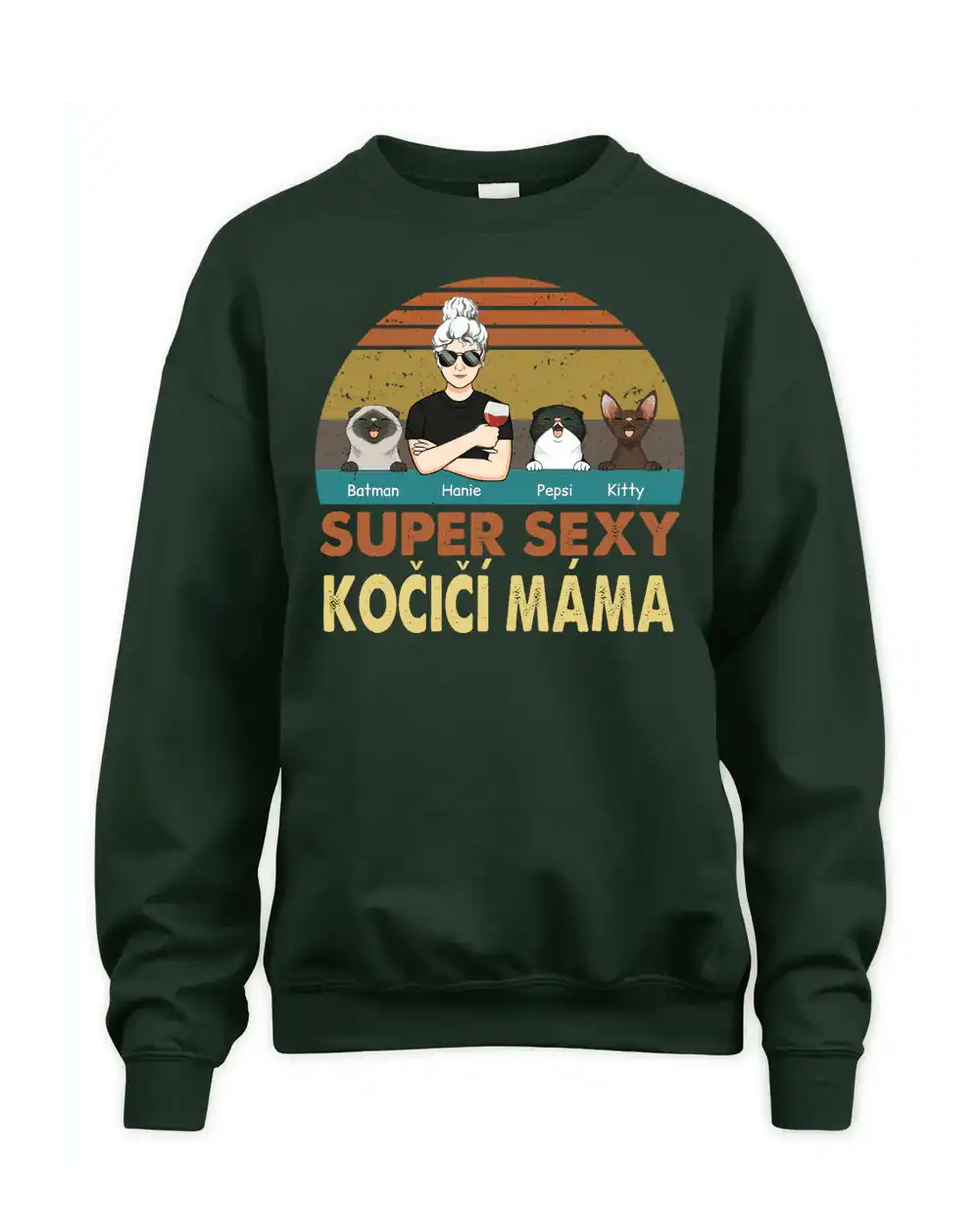 Tričko - Super sexy kočičí táta - až 4 kočky - Climo.cz