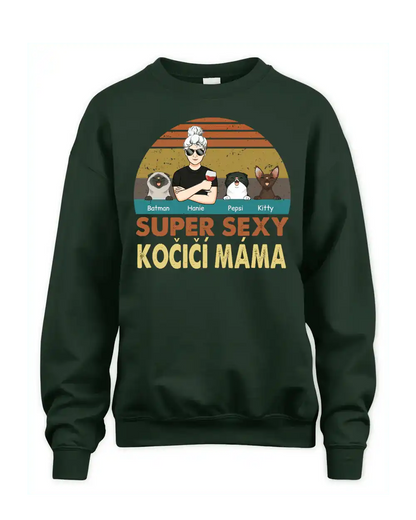 Tričko - Super sexy kočičí táta - až 4 kočky - Climo.cz