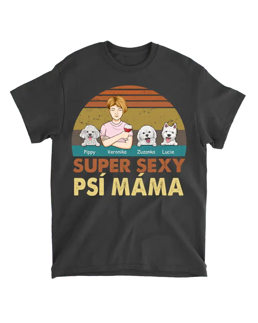 Tričko - Super sexy psí máma - až 4 psi - Climo.cz