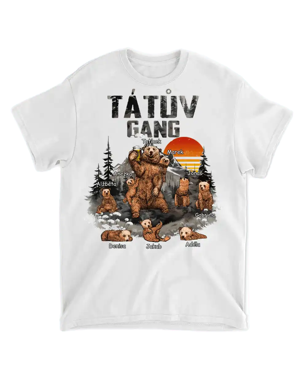 Tričko - Tátův gang - až 8 dětí - Climo.cz