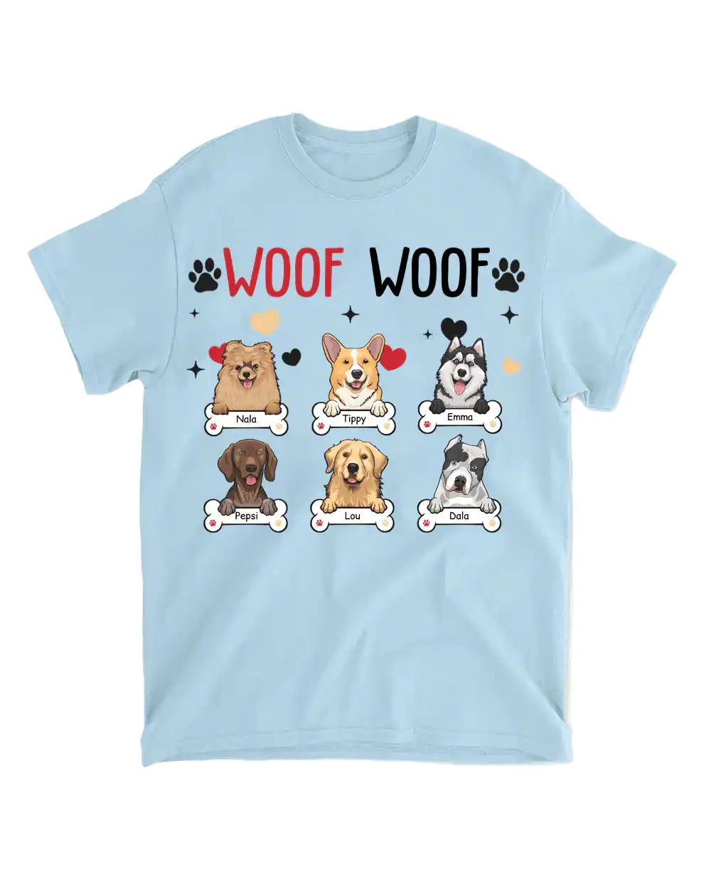 Tričko - Woof woof - až 6 psi - Climo.cz