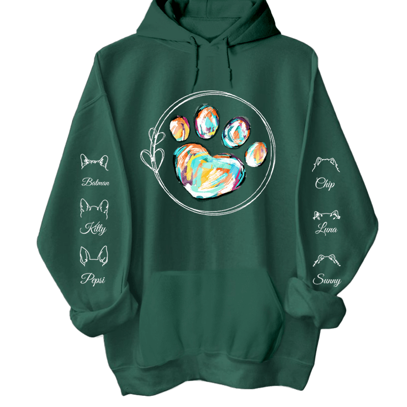 Hoodie - Jen holka, která miluje zvířecí mazlíčky 3 - až 6 mazlíčků - Climo