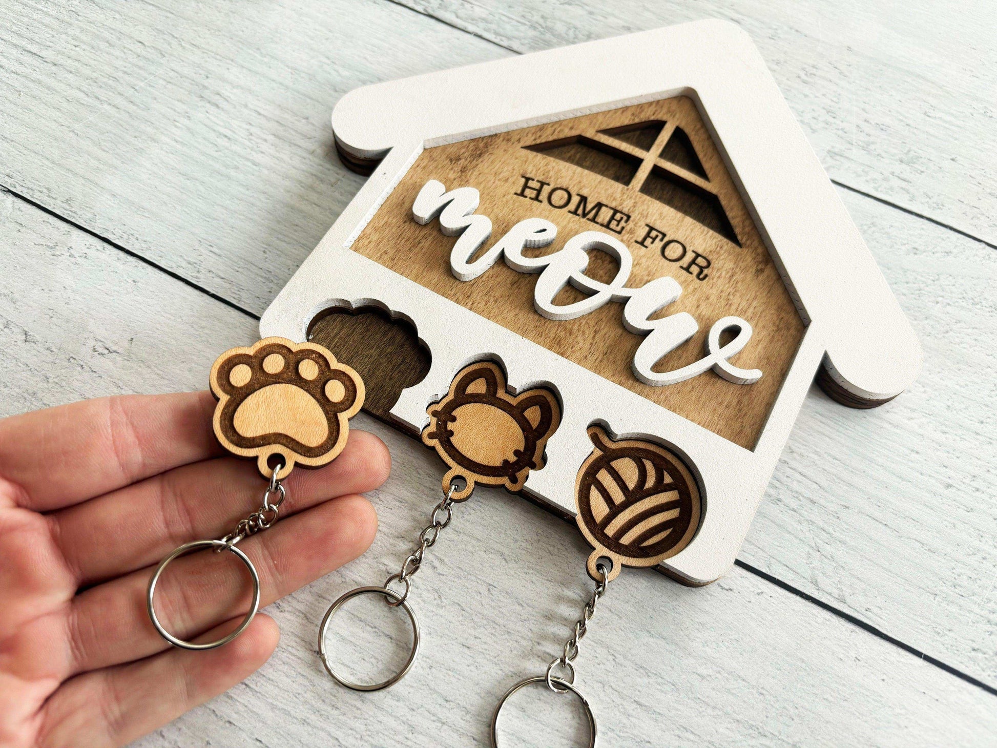 Věšáky na klíče - Home for meow - Climo.cz