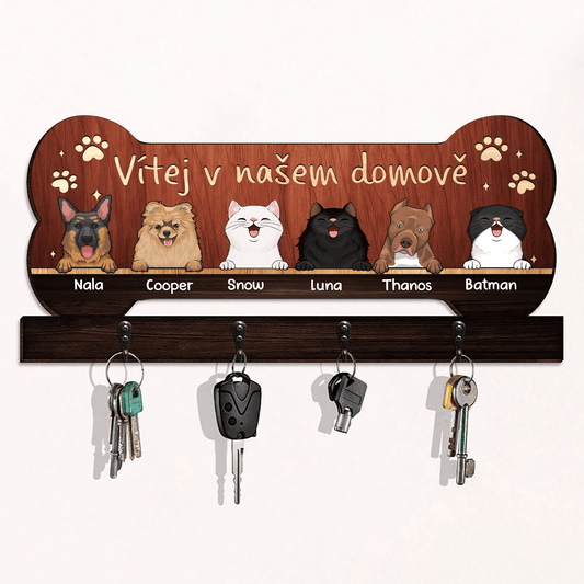 Věšáky na klíče - Vítej v našem domově - Climo.cz
