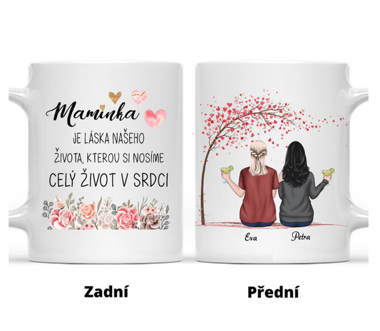 Hrnek - Matka a Dcera 4. verze - Maminka je láska našeho života, kterou si nosíme celý život v srdci - Climo.cz